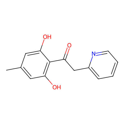 1-(2,6-Dihydroxy-4-methylphenyl)-2-(pyridin-2-YL)ethanone structure