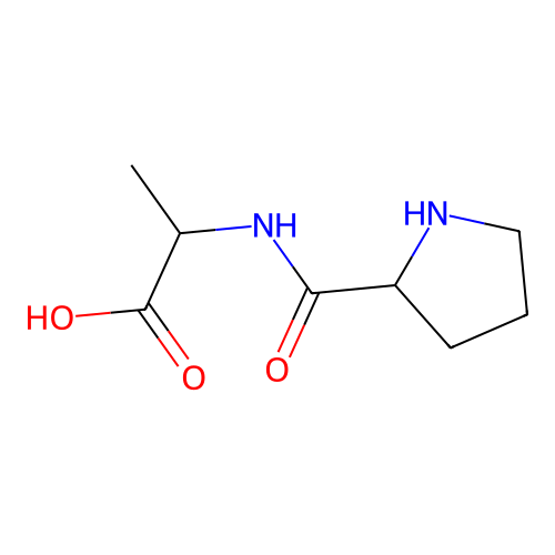 N-(Hydroxy(pyrrolidin-2-yl)methylidene)alanine structure