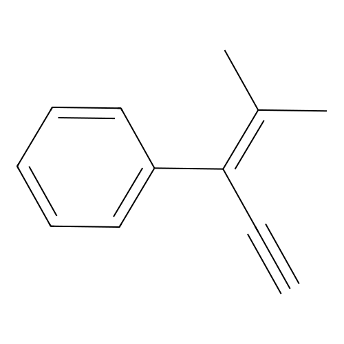Pent-1-yn-3-ene, 4-methyl-3-phenyl- structure