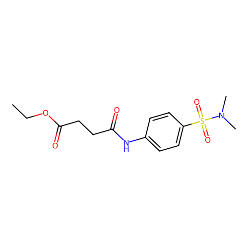 Ethyl 4-{[4-(dimethylsulfamoyl)phenyl]amino}-4-oxobutanoate structure