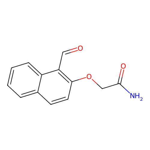 2-(1-Formylnaphthalen-2-yl)oxyacetamide structure