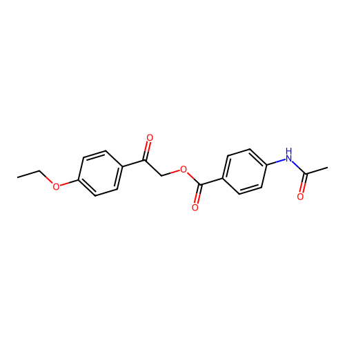 2-(4-Ethoxyphenyl)-2-oxoethyl 4-(acetylamino)benzoate structure