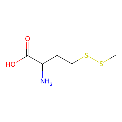 Butanoic acid, 2-amino-4-(methyldithio)- structure