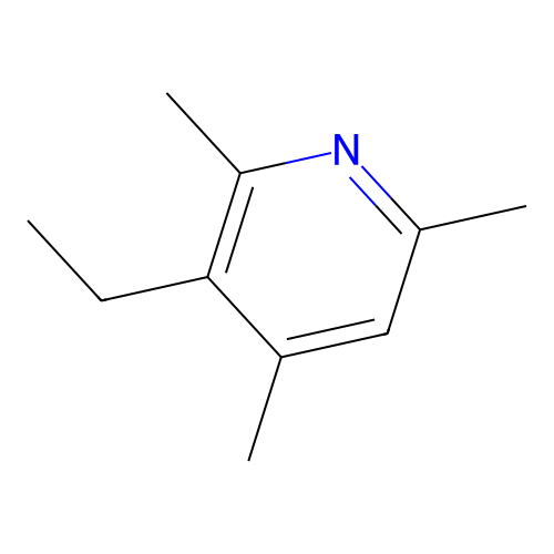 2,4,6-Trimethyl-3-ethylpyridine structure