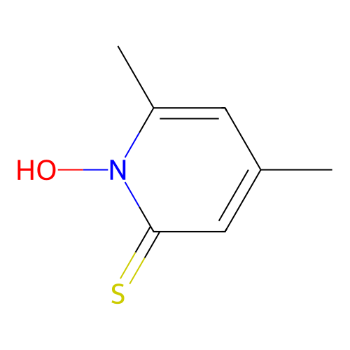 1-Hydroxy-4,6-Dimethylpyridine-2(1h)-Thione structure