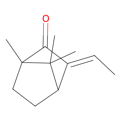 3-Ethylidene-1,7,7-trimethylbicyclo[2.2.1]heptan-2-one structure
