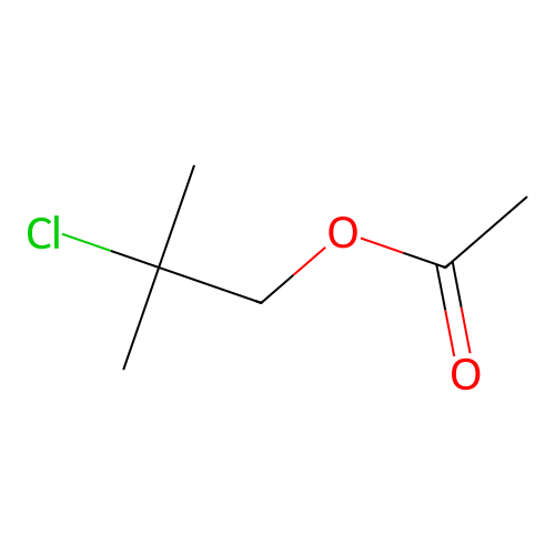 2-Chloro-2-methylpropyl acetate structure