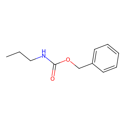 Phenylmethyl N-propylcarbamate structure