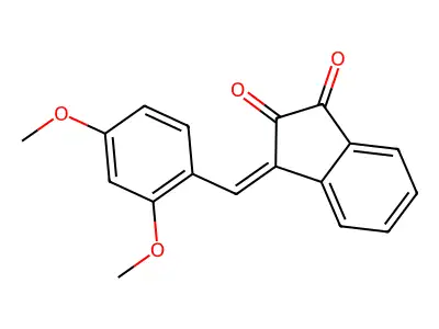 3-[(2,4-Dimethoxyphenyl)methylidene]indene-1,2-dione structure