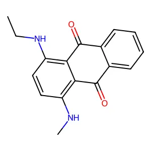 1-(Ethylamino)-4-(methylamino)anthraquinone structure