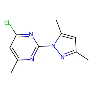 4-chloro-2-(3,5-dimethyl-1H-pyrazol-1-yl)-6-methylpyrimidine structure