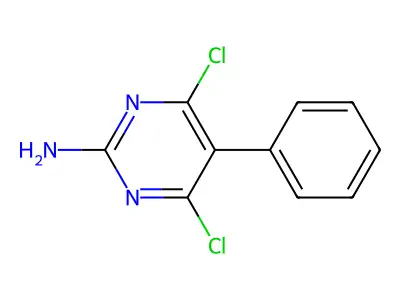 4,6-Dichloro-5-phenyl-2-pyrimidinamine structure