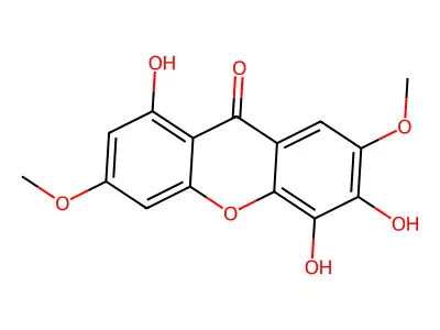 1,5,6-Trihydroxy-3,7-dimethoxyxanthone structure
