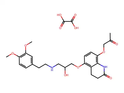 bometolol, ethanedioate salt structure