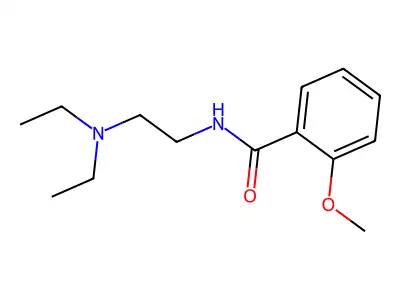 N-[2-(Diethylamino)ethyl]-2-methoxybenzamide structure