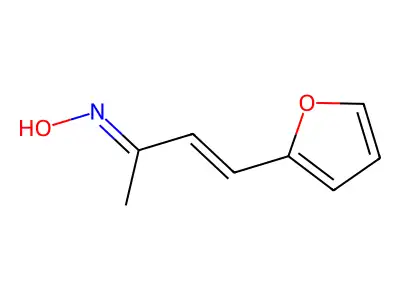 N-[4-(furan-2-yl)but-3-en-2-ylidene]hydroxylamine structure