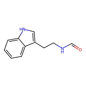 N-[2-(1H-indol-3-yl)ethyl]formamide structure