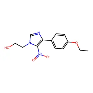 2-[4-(4-Ethoxyphenyl)-5-nitroimidazol-1-yl]ethanol structure