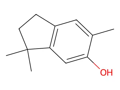 3,3,6-Trimethylindan-5-ol structure