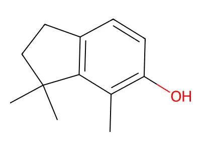 3,3,4-Trimethylindan-5-ol structure