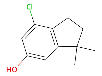 7-Chloro-3,3-dimethylindan-5-ol structure
