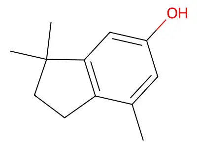 3,3,7-Trimethylindan-5-ol structure