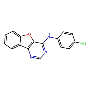 N-(4-Chlorophenyl)benzofuro[3,2-d]pyrimidin-4-amine structure