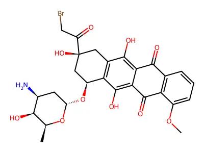 14-Bromodaunorubicin structure