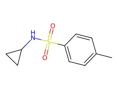 N-cyclopropyl-4-methylbenzene-1-sulfonamide structure