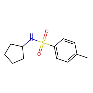 N-cyclopentyl-4-methylbenzene-1-sulfonamide structure