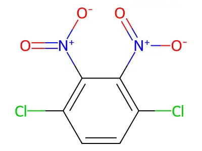 1,4-Dichloro-2,3-dinitrobenzene structure