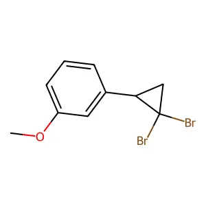 Benzene, 1-(2,2-dibromocyclopropyl)-3-methoxy- structure