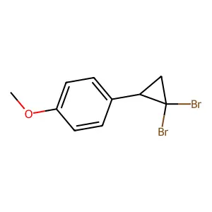 Benzene, 1-(2,2-dibromocyclopropyl)-4-methoxy- structure
