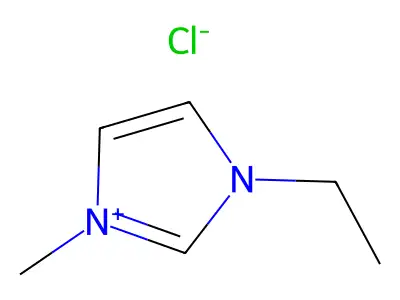 氯化1-乙基-3-甲基咪唑鎓 structure