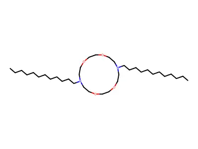 7,16-Didodecyl-1,4,10,13-tetraoxa-7,16-diazacyclooctadecane structure
