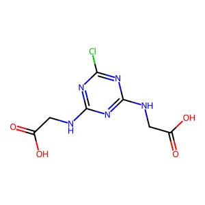 Glycine, N,N'-(6-chloro-s-triazine-2,4-diyl)di- structure