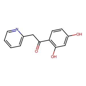 Ethanone, 1-(2,4-dihydroxyphenyl)-2-(2-pyridinyl)- structure