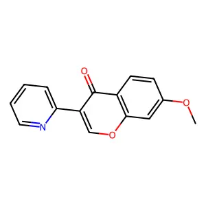 7-methoxy-3-(pyridin-2-yl)-4H-chromen-4-one structure