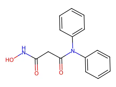 Propanediamide, N,N-diphenyl-N'-hydroxy- structure