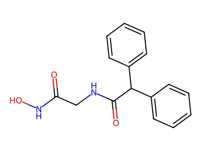 Benzeneacetamide, N-(2-(hydroxyamino)-2-oxoethyl)-alpha-phenyl- structure