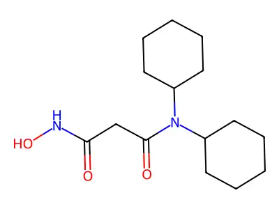 Propanediamide, N,N-dicyclohexyl-N'-hydroxy- structure
