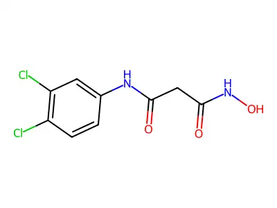Propanediamide, N-(3,4-dichlorophenyl)-N'-hydroxy- structure