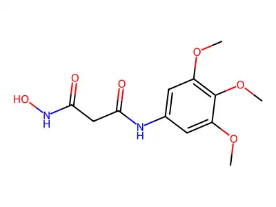 Propanediamide, N-hydroxy-N'-(3,4,5-trimethoxyphenyl)- structure