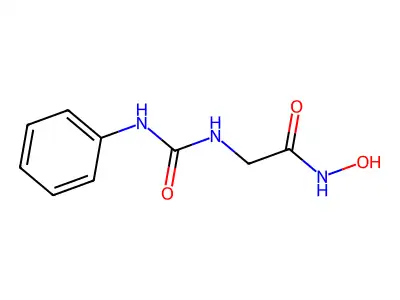 Acetamide, N-hydroxy-2-(((phenylamino)carbonyl)amino)- structure