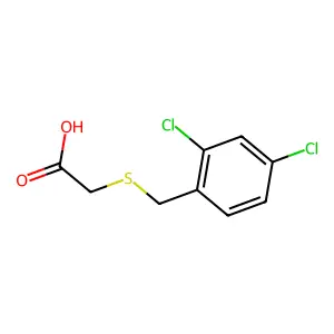 2-{[(2,4-Dichlorophenyl)methyl]sulfanyl}acetic acid structure