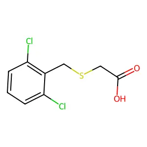 2-((2,6-Dichlorobenzyl)thio)acetic acid structure