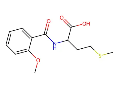 2-[(2-Methoxybenzoyl)amino]-4-(methylthio)butanoic acid structure