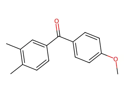 3,4-Dimethyl-4'-methoxybenzophenone structure