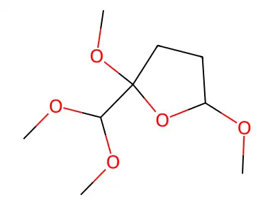 2-(Dimethoxymethyl)tetrahydro-2,5-dimethoxyfuran structure