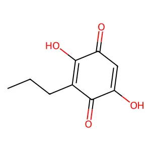 2,5-Dihydroxy-3-propyl-[1,4]benzoquinone structure